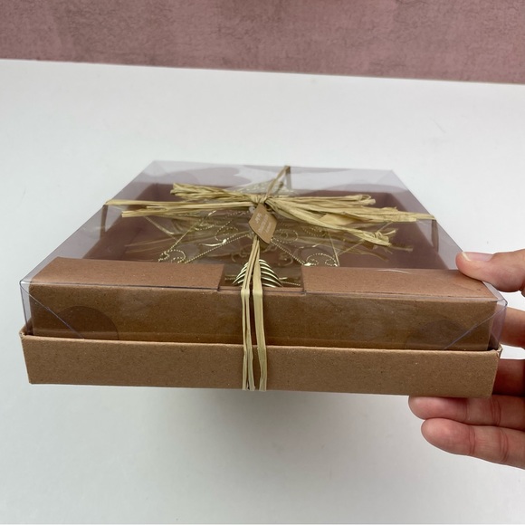 Capiz Shell Gold Christmas Tree Topper Holiday Decor New In Box - Picture 4 of 6